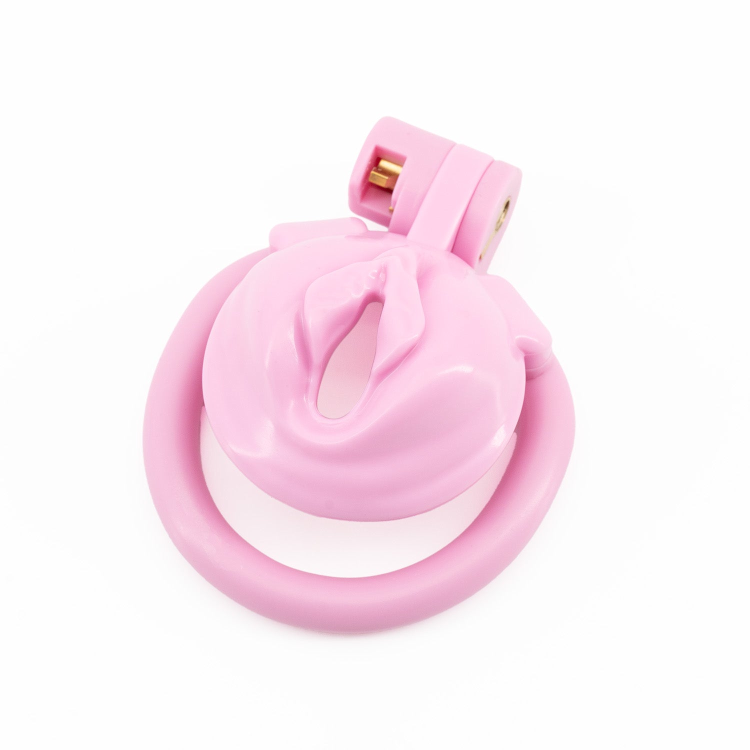 Clitoris-Imitating Chastity Device Pink Chastity Lock ZOO-LOCK