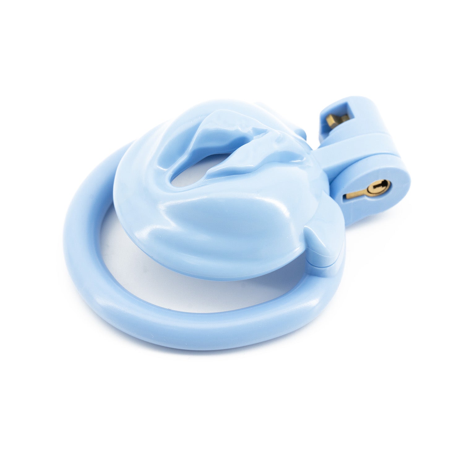 Clitoris-Imitating Chastity Device Blue Chastity Lock ZOO-LOCK